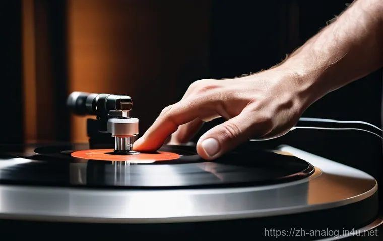 아날로그 오디오 앰프 - **Prompt 1: The Embrace of Analog Warmth**
    A tranquil and cozy indoor scene bathed in soft, ambe...