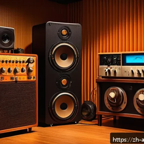 빈티지 아날로그 레코딩 - A cozy vintage recording studio scene featuring a classic TEAC reel-to-reel tape recorder with glowi...